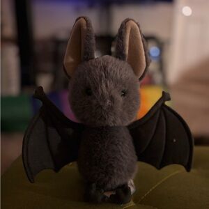 Jellycat Gray Plush Bat with Soft Wings